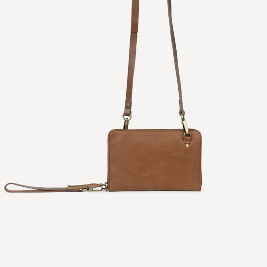 Joyn brown crossbody wallet Raleigh ethical boutique