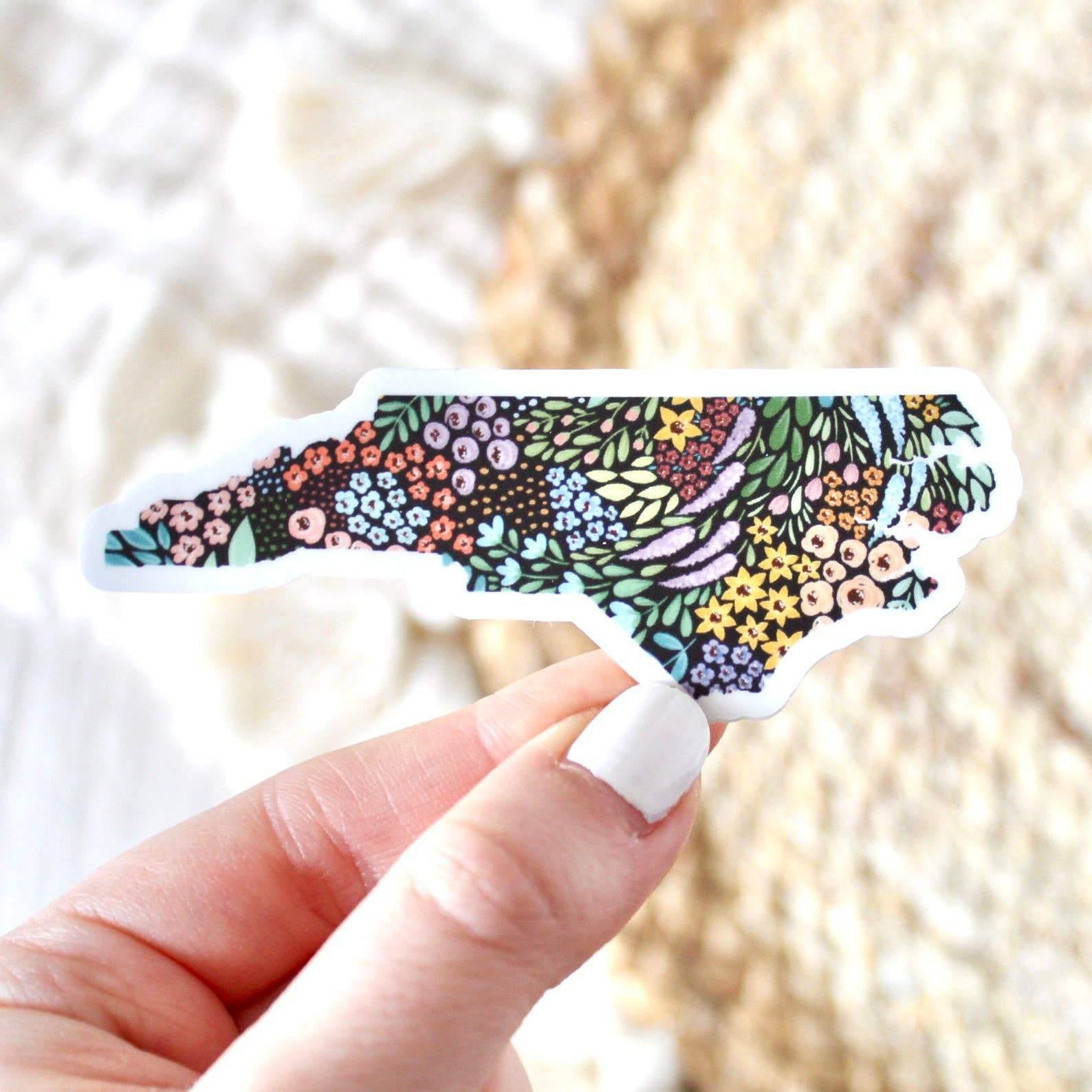 Stickers, NC Floral - Rose & Lee Co