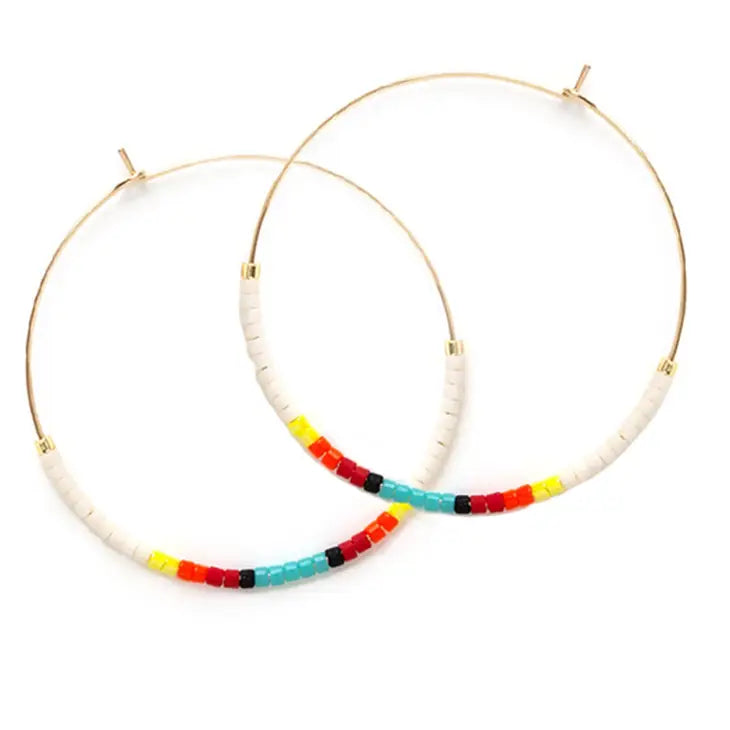 japanese seed bead hoops multi color amano studio apex ethical womens boutique