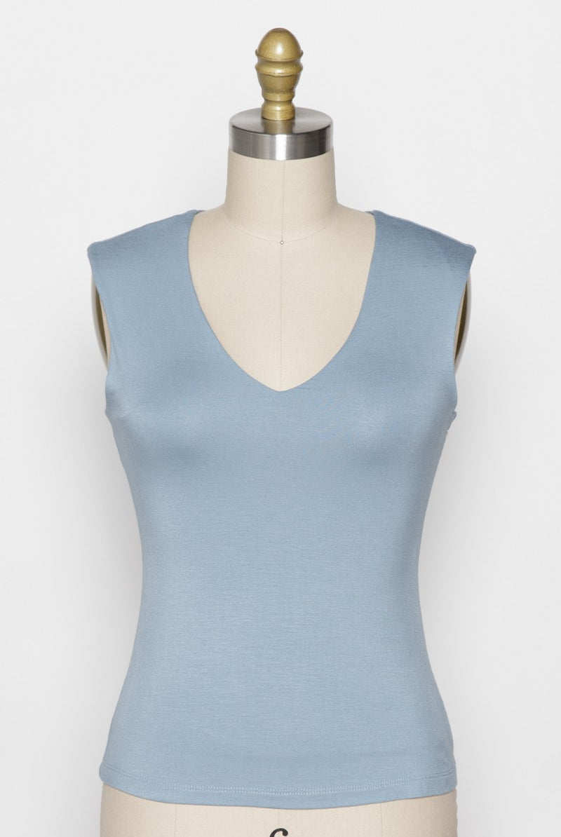 jazlyn tank blue wash final touch apex ethical womens boutique
