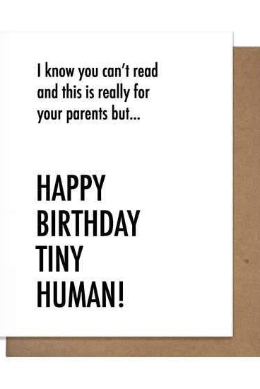 Tiny Human Birthday Card - Rose & Lee Co