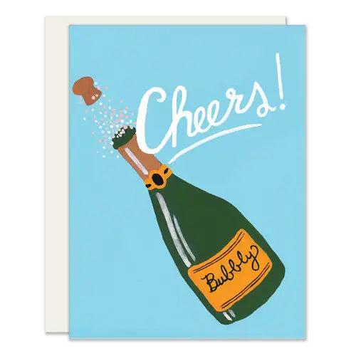 Cheers champagne card made in usa ethical boutique apex