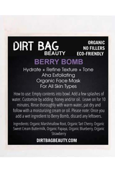Dirt Bag Single Use Masks, Berry Bomb - Rose & Lee Co