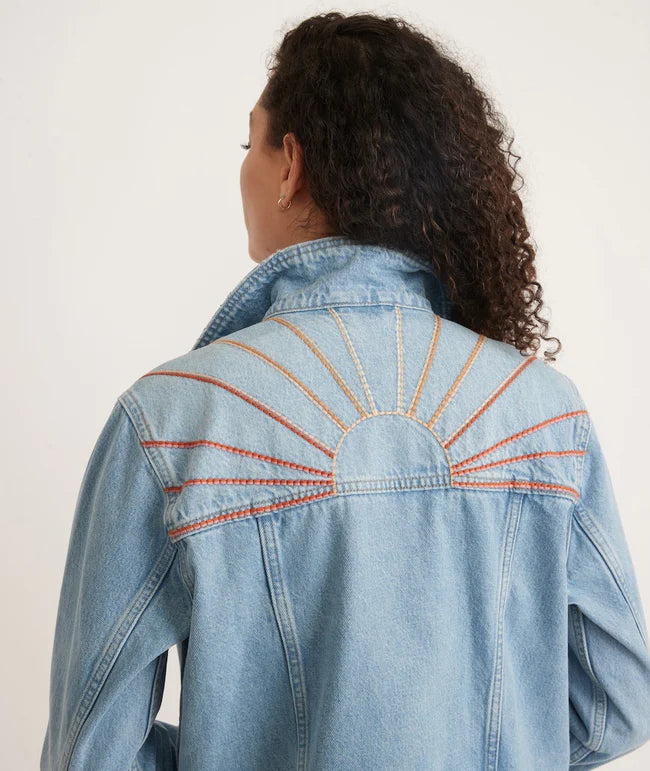 sharon jacket light denim marine layer apex ethical womens boutique