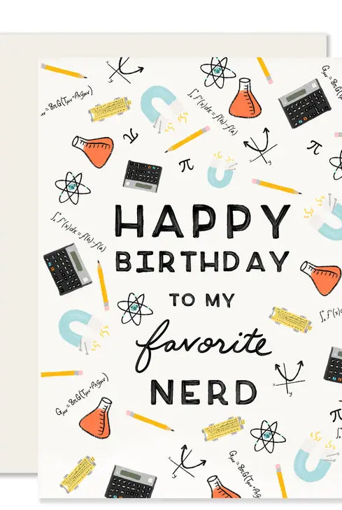 happy birthday to my favorite nerd birthday card ethical boutique made in usa
