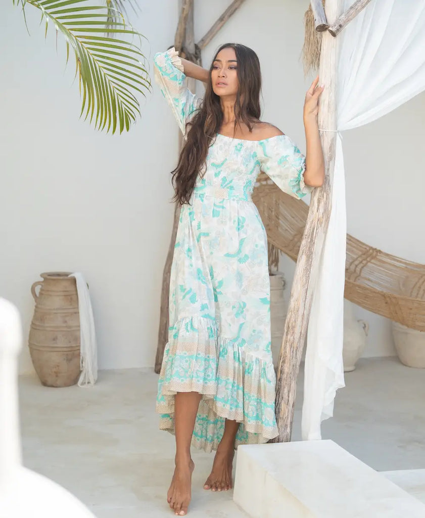 adeline dress mint the fox and the mermaid apex ethical womens boutique
