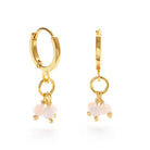 gemstone pebble huggies pink opal amano studio apex ethical womens boutique