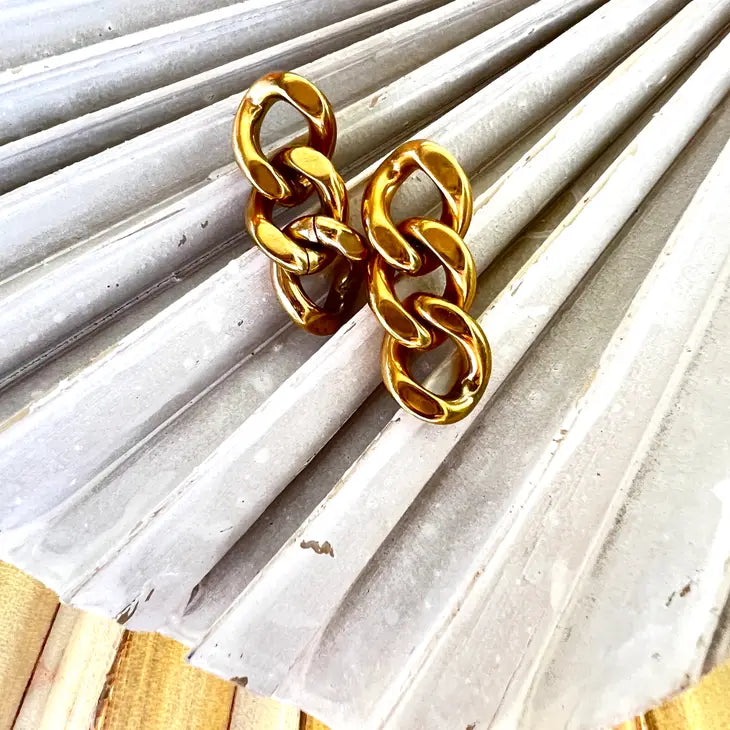 Chain Link Earrings ROSE & LEE CO. Rose & Lee Co